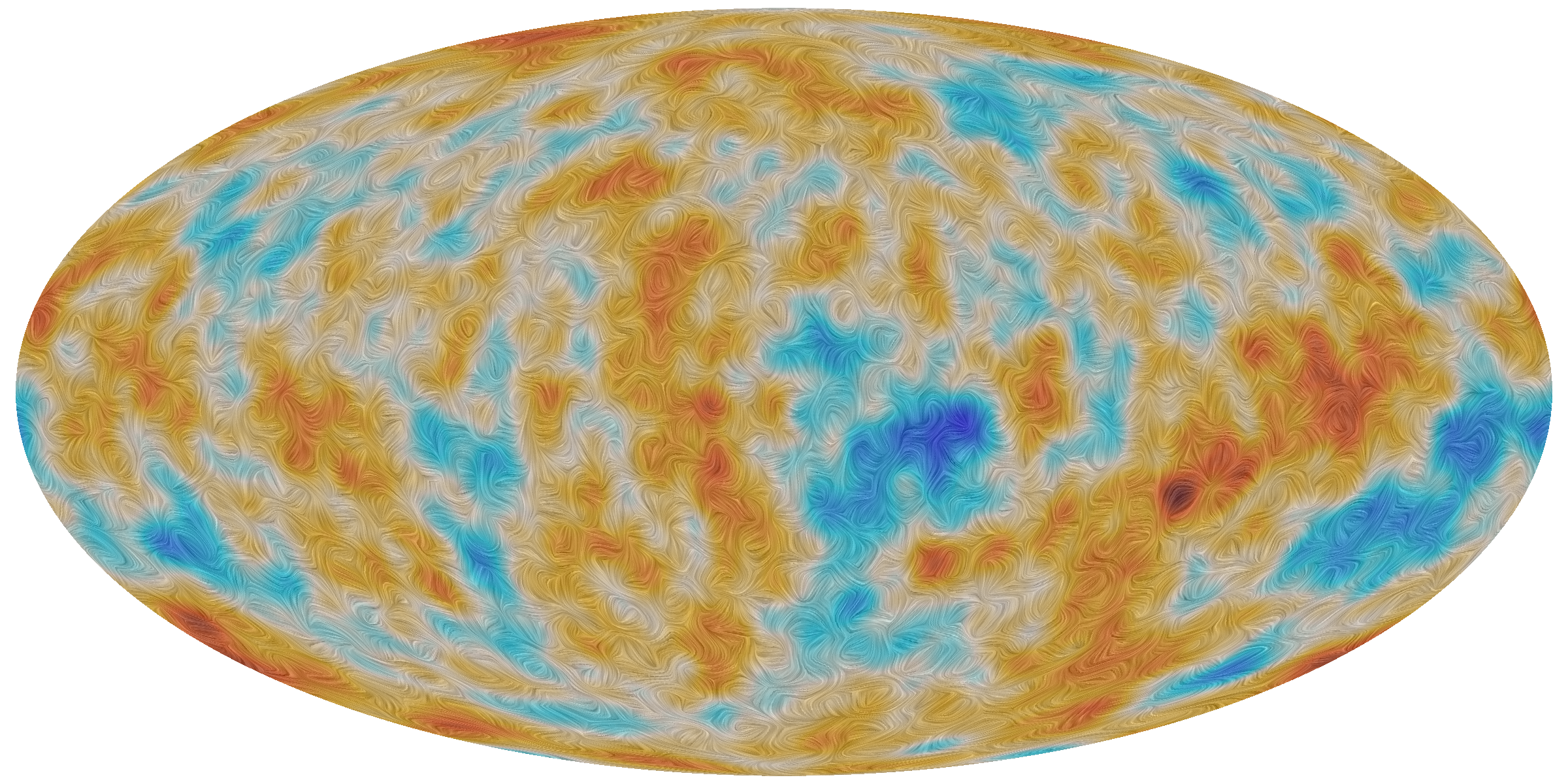 ESA Science & Technology - E-modes and B-modes in the CMB polarisation from  SPT and Herschel data