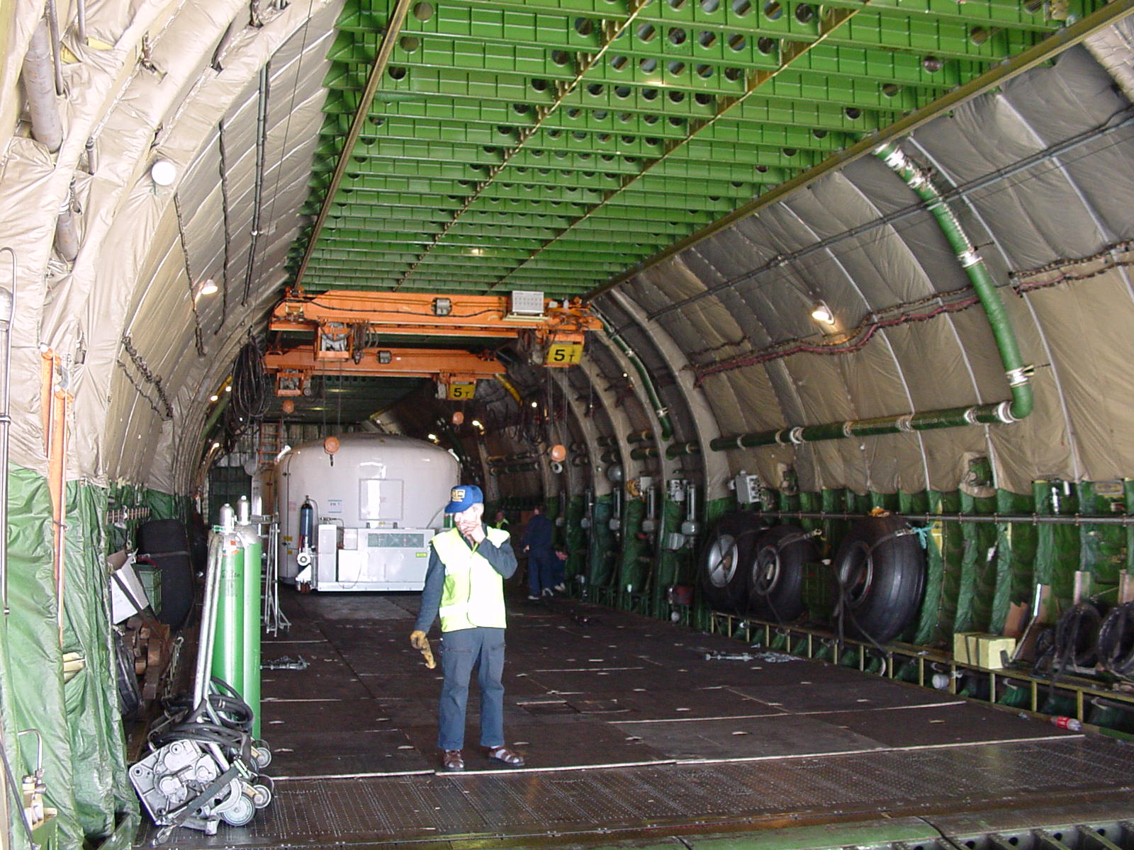 military cargo plane interior